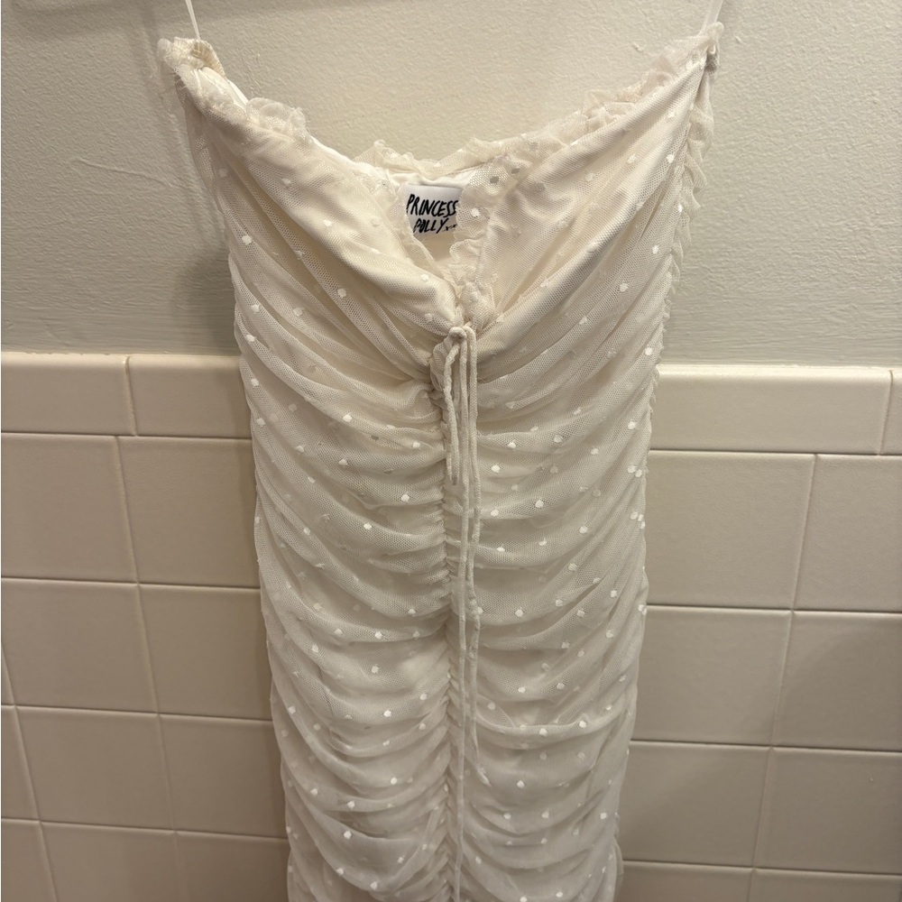 Princess Polly Cream Textured Dress